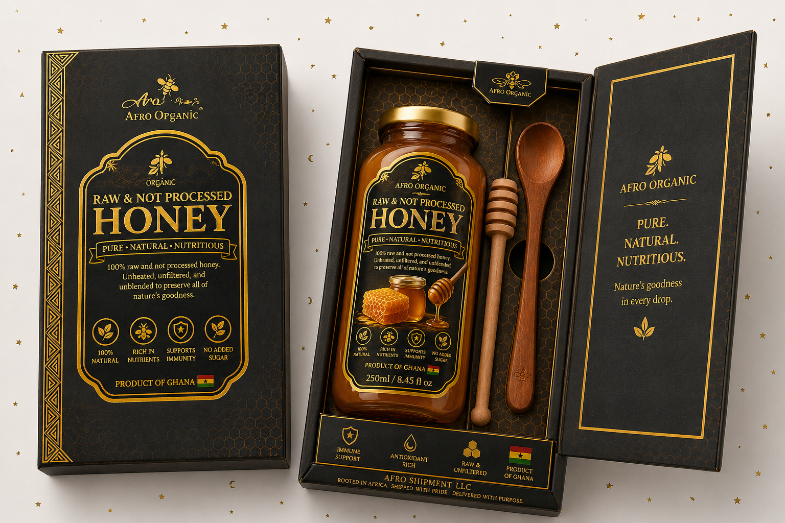 Afro Organic Immune Support Honey 250ml