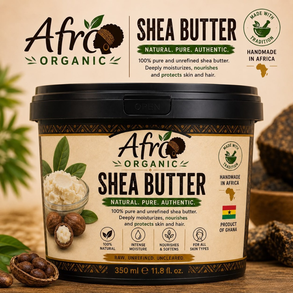 Afro Organic Shea Butter 250ml
